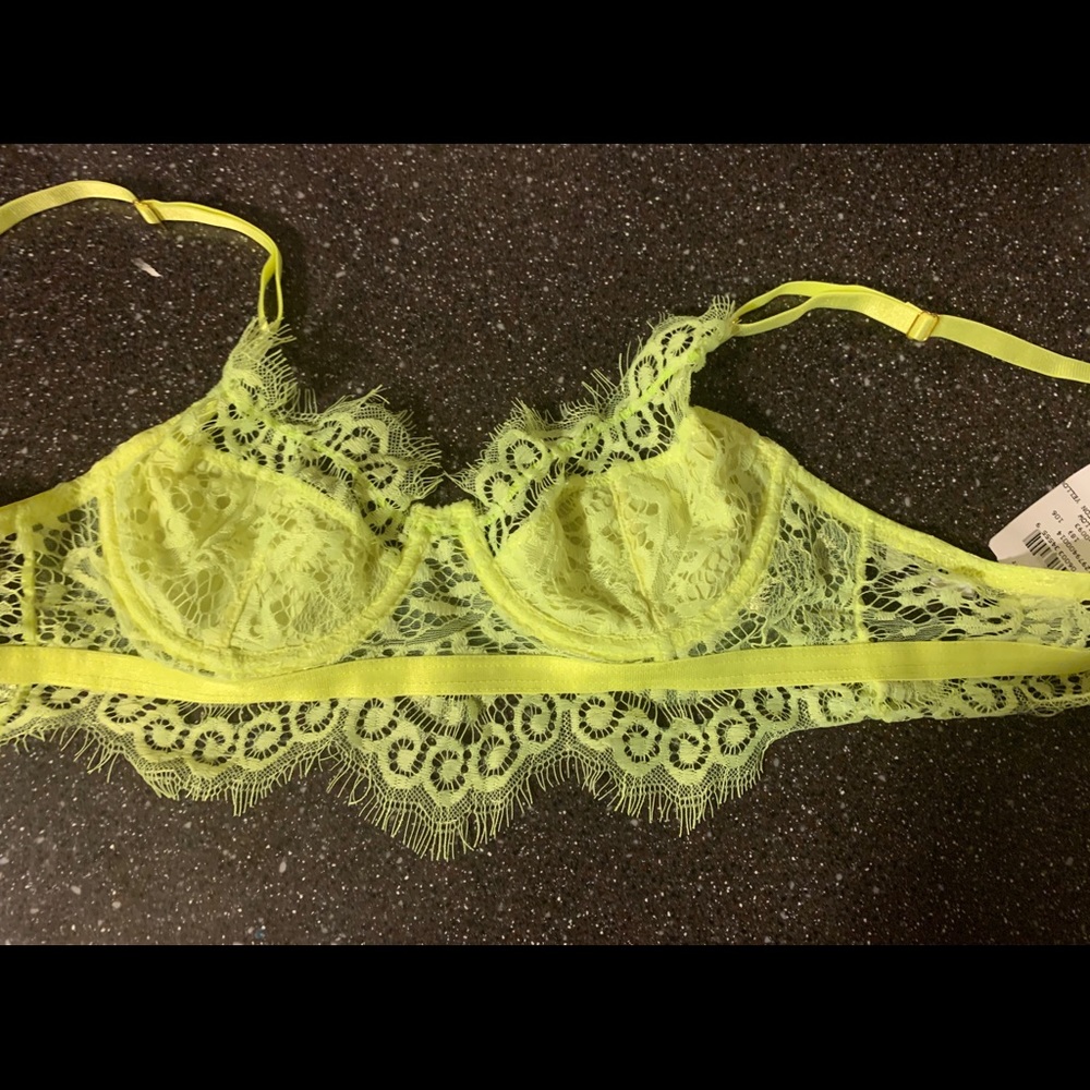 Neon yellow crop top
